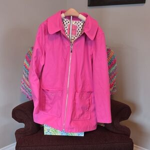 Kate Spade Vibrant Pink Rain Coat